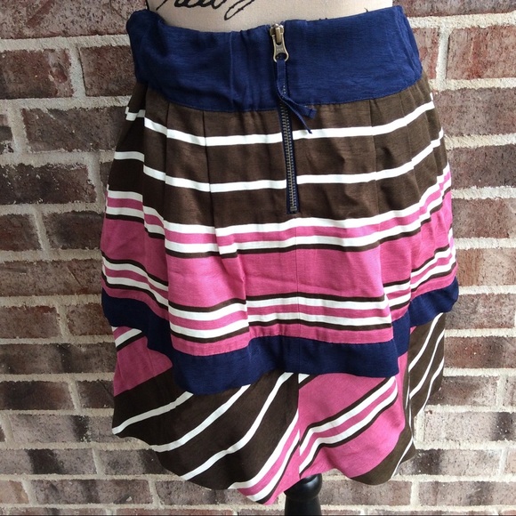 Maeve Ellery Striped Skirt 0 Petite - Picture 4 of 6